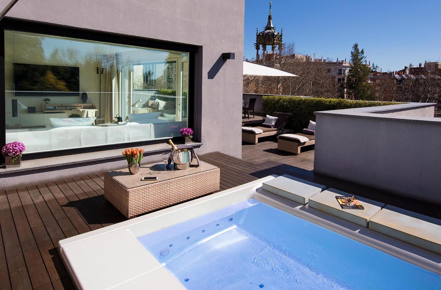 De 10 beste hotels met jacuzzi's in Barcelona, Spanje