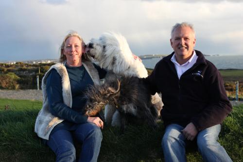 Michelle & Richard, George & Luna the dogs
