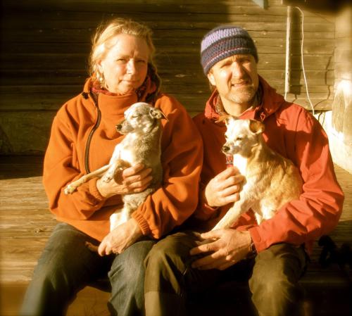 Helen och Egil med Tony och Tikko