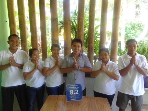 Manger and staff