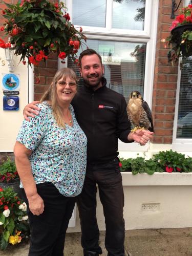Dee, along with our guest Luke and his Periguin Falcon