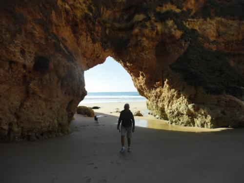my husband when we went for a walk in neighbourhood beach